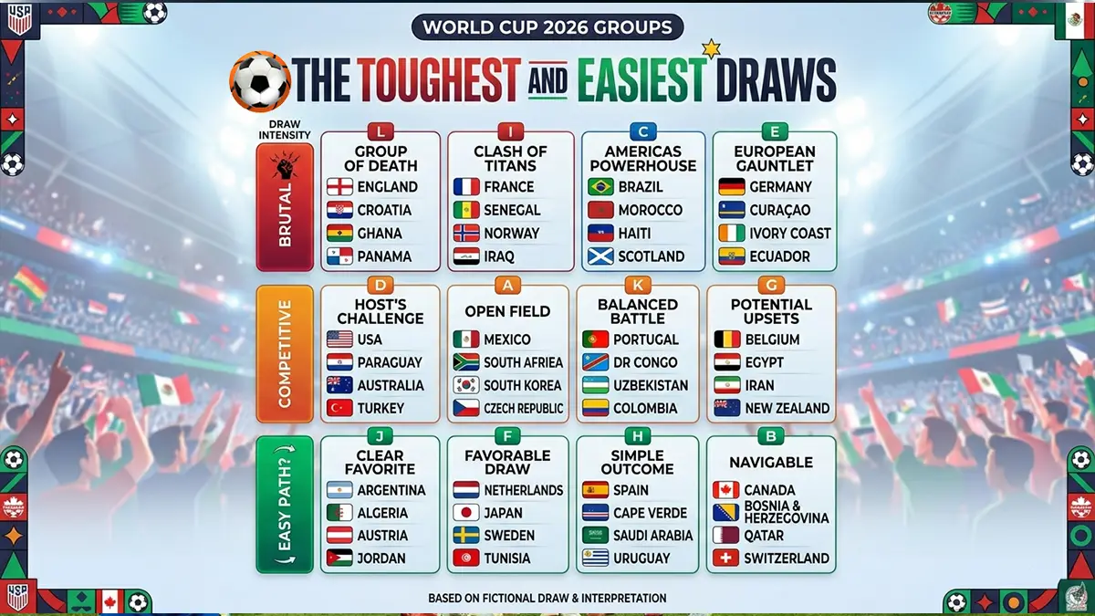 World Cup 2026 Groups Graphic